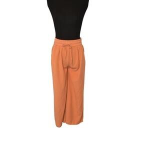 Women's Pull On Heyson Peach Wide Leg Casual Pants Size Large